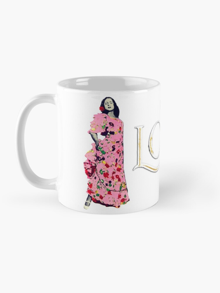 Vista alternativa de Taza de café Lola Flores Diseño "Lola Embrujo"