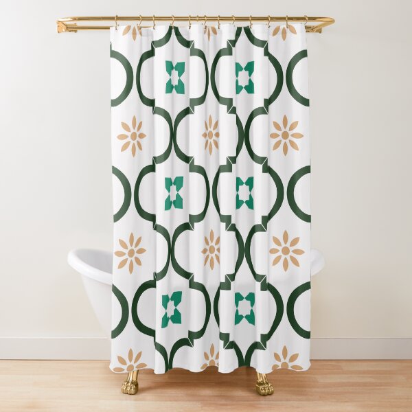 Moroccan Mosaic pattern Shower Curtain
