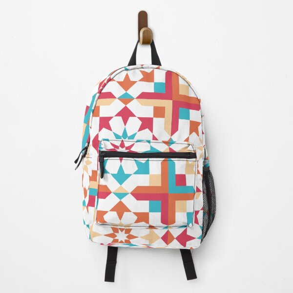 Item preview, Geometric Shapes Retro Abstract Multi Color Pattern designed and sold by flare-creative.