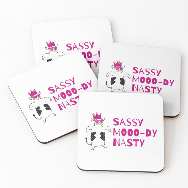Item preview, Sassy, moo-dy and nasty. Moody cow!  designed and sold by Melin-aRT.