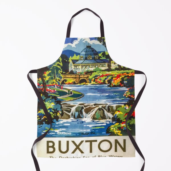 Item preview, retro classic Buxton Derbyshire poster designed and sold by CorasPosters.