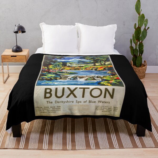 Item preview, retro classic Buxton Derbyshire poster designed and sold by CorasPosters.