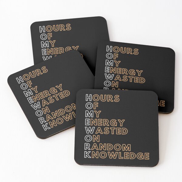 Item preview, Homework Acronym designed and sold by ObiPrints.