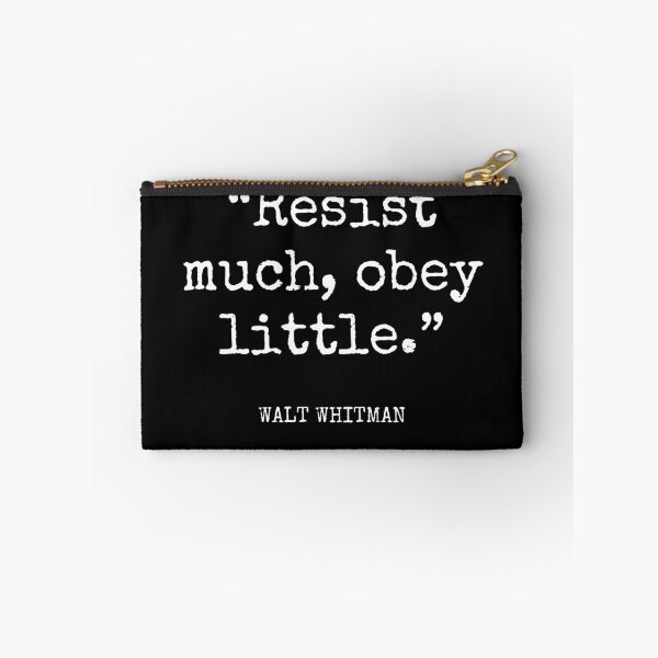 Item preview, Walt Whitman - Resist much, obey little. designed and sold by SocraticQuotes.