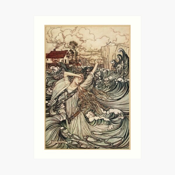 Arthur Rackham - Undine Art Print