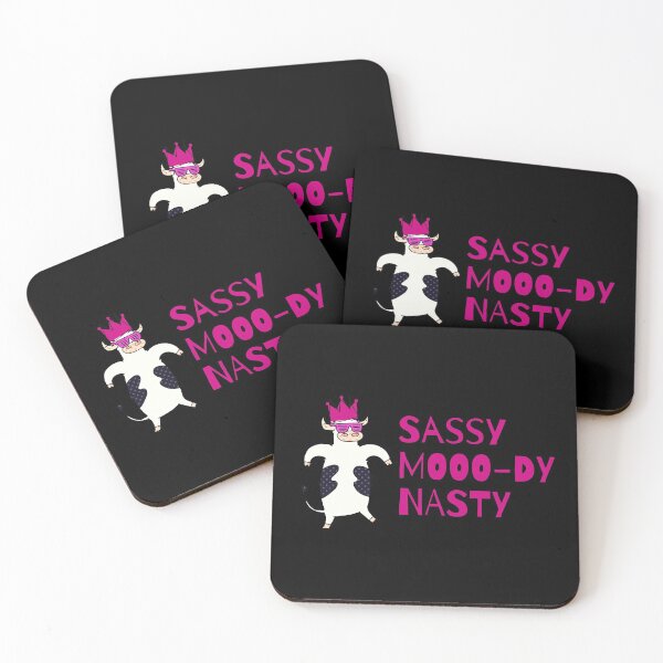 Item preview, Sassy, moo-dy and nasty. Moody cow!  designed and sold by Melin-aRT.