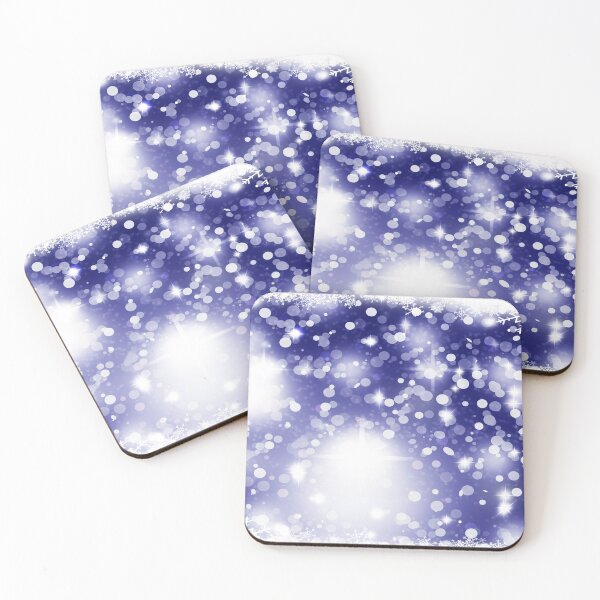 Item preview, Christmas lights formed from stars background snow	 designed and sold by MarketVisionAV.