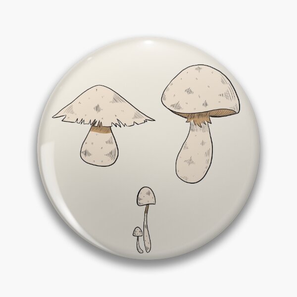 Aperçu de l'œuvre Pack d'autocollants de trois champignons créée et vendue par Penguanda.