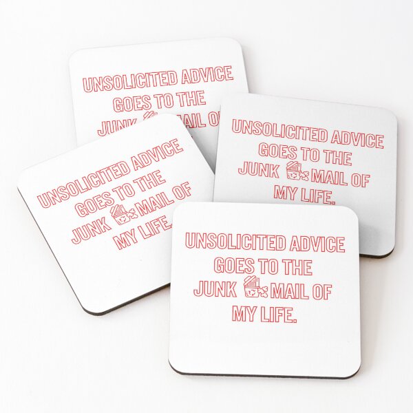 Item preview, Unsolicited advice goes to the junk mail of my life designed and sold by KeralaMan.