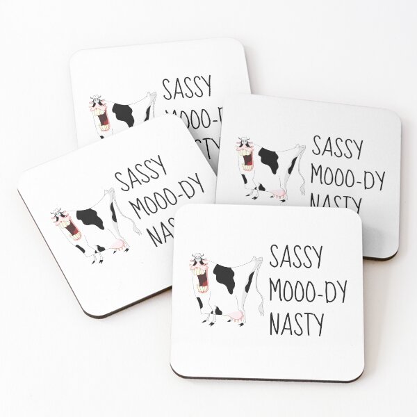 Item preview,  Sassy, moo-dy and nasty. Moody cow!  designed and sold by Melin-aRT.