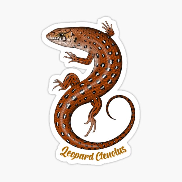 Item preview, Leopard ctenotus designed and sold by miss-varanus.