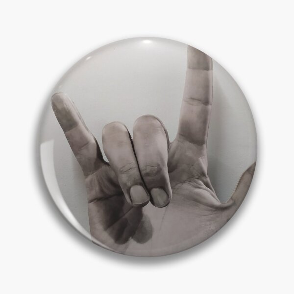 Item preview, Hand poking out of a basket making the "yo" gesture designed and sold by brambillasimone.