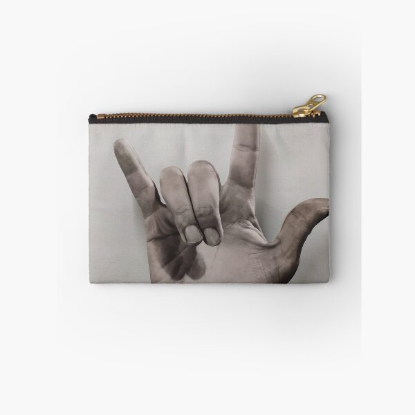 Item preview, Hand poking out of a basket making the "yo" gesture designed and sold by brambillasimone.