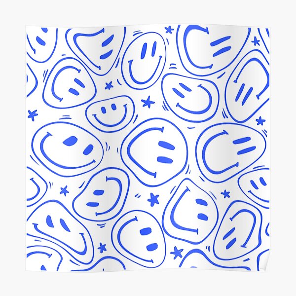 Melted Smileys Poster