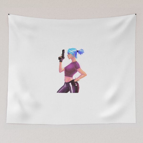 Item preview, anime girl with gun designed and sold by Hussein Hamamsy.