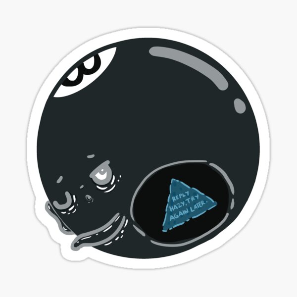 Magic 8 Ball Yes Definitely Prediction | Sticker