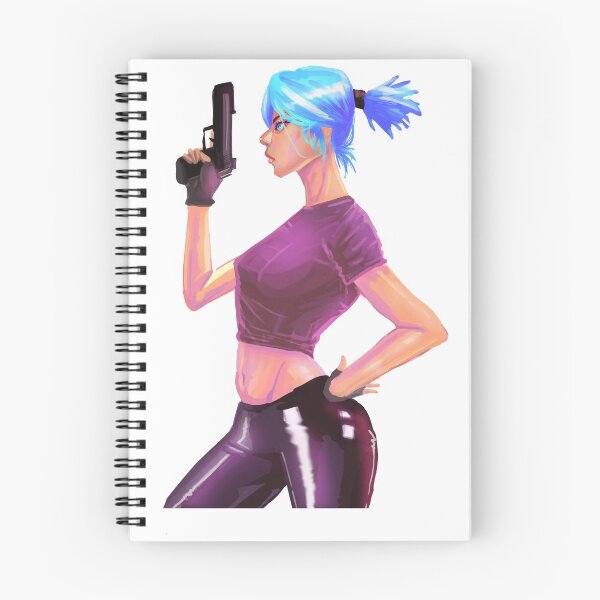 Item preview, anime girl with gun designed and sold by Hussein Hamamsy.