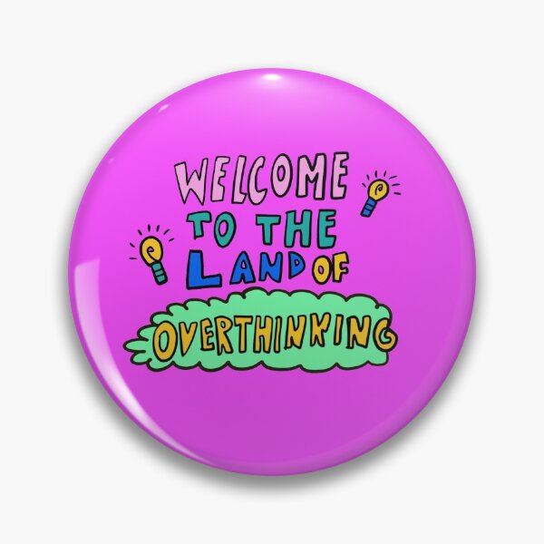 Item preview, WELCOME TO THE LAND OF OVERTHINKING | Sticker designed and sold by franzihoellb.