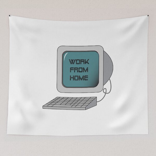 Item preview, "Work from home" stickers and T-shirts designed and sold by Sharath98.