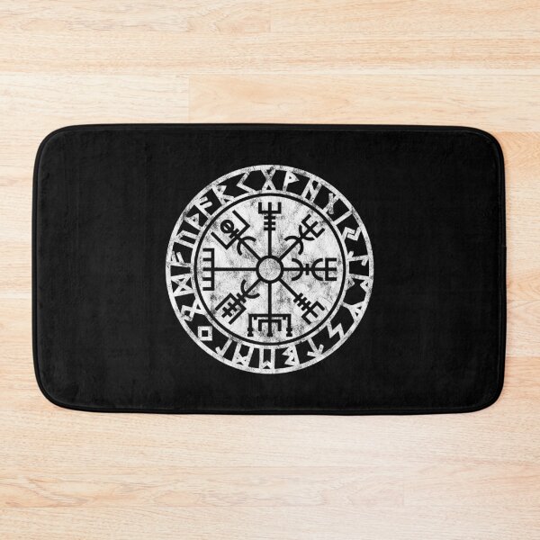Item preview, Vintage, Vegvisir, symbol, Futhark runes, viking compass, norse, protection designed and sold by nitty-gritty.