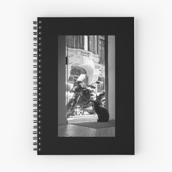 Item preview, B&W cat&motorbike designed and sold by MariusMUSTATEA.