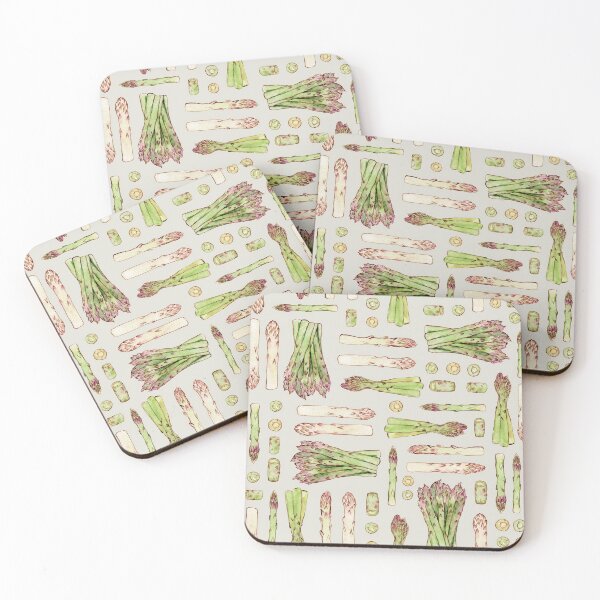 Item preview, Colorful fresh asparagus watercolor pattern designed and sold by AnjeseAnna.