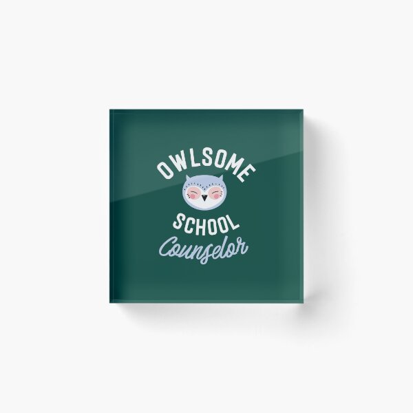 Item preview, Owlsome School Counselor Pun - Funny Gift Idea designed and sold by betternotes.