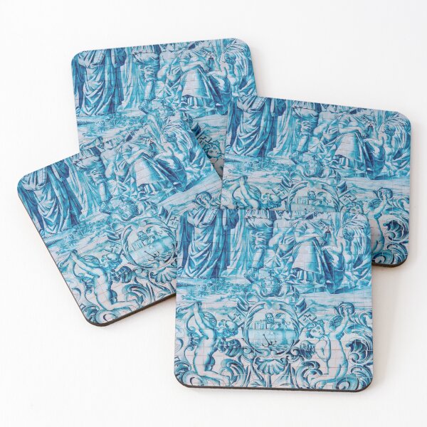Item preview, Porto blue portuguese tiles  designed and sold by tintacarmesim.