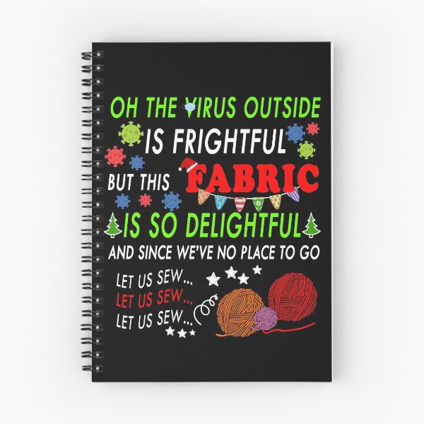 Item preview, Oh, The Virus Outside Is So Frightful | Funny Fabric Lover Quarantine Christmas designed and sold by yasmh.