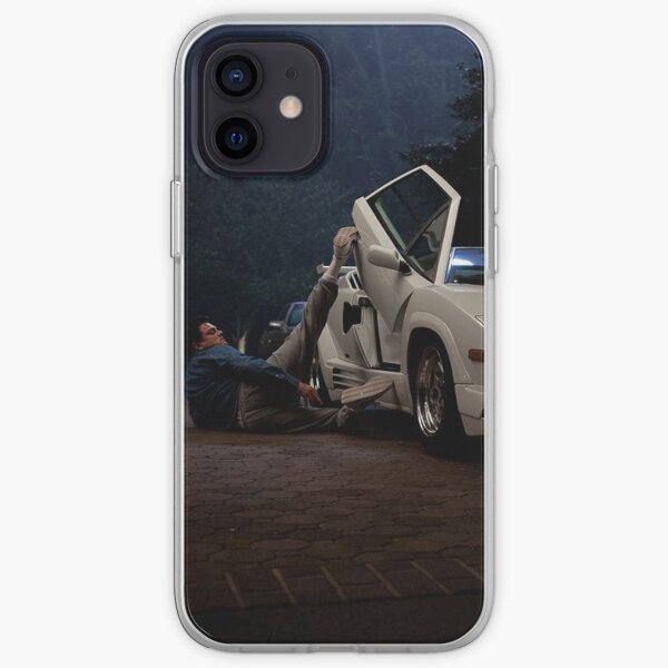 wolf of wallstreet movie leonardo dicaprio scene car lamborghini countach money rich jordan belfort trading Funda blanda para iPhone