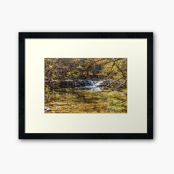 Waterfall Creek At Henning Conservation Framed Art Print
