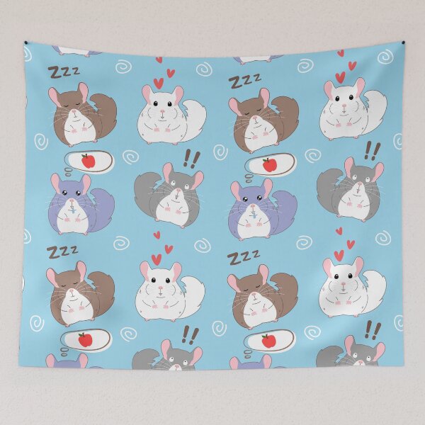 Item preview, Cute Chinchilla Emoji designed and sold by Lulupainting.