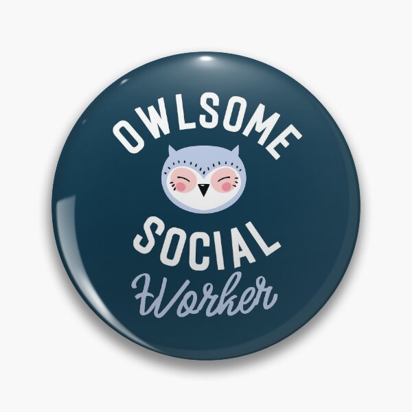 Artikelvorschau, Owlsome Social Worker Pun - Funny Gift Idea entworfen und verkauft von betternotes.