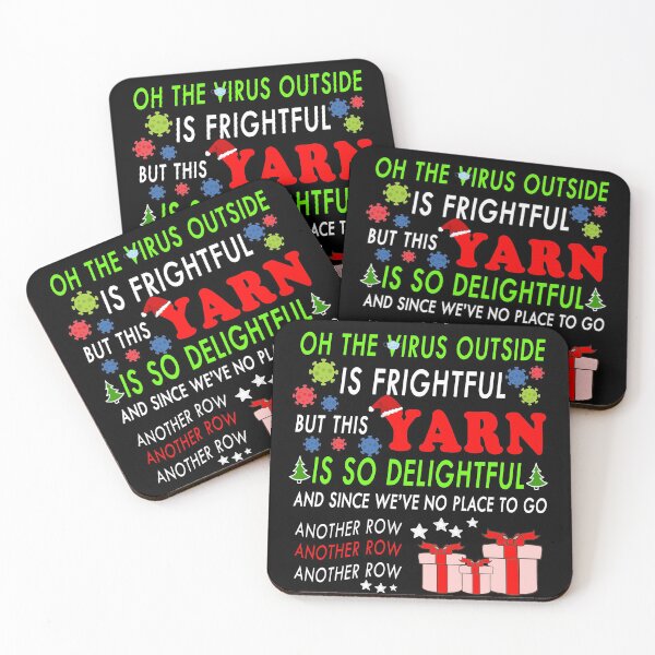 Item preview, Oh the virus outside is frightful - BEST CHRISTMAS GIFT FOR YARN LOVERS designed and sold by yasmh.