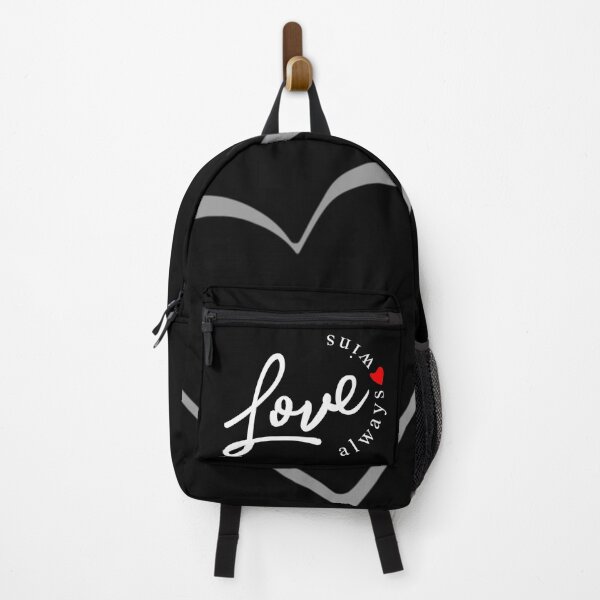 Item preview, Love Always Wins - Retro 80's red valentine heart on black designed and sold by Caroline Laursen.