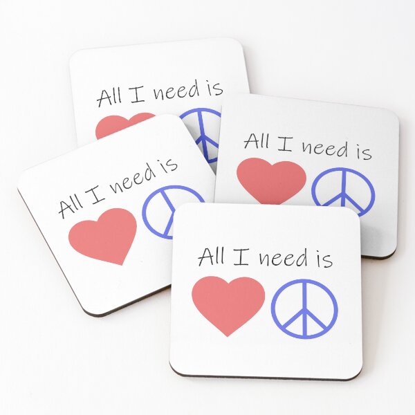 Item preview, All I Need is Love and Peace designed and sold by ddmicke.