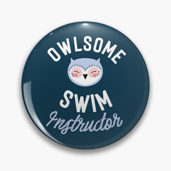 Item preview, Owlsome Swim Instructor Pun - Funny Gift Idea designed and sold by betternotes.