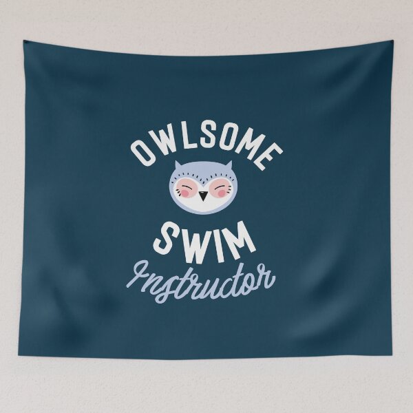 Item preview, Owlsome Swim Instructor Pun - Funny Gift Idea designed and sold by betternotes.