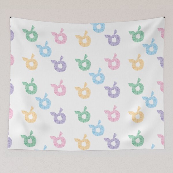 Item preview, Pastel Rainbow Scrunchies Pack White designed and sold by ibyrd-7.