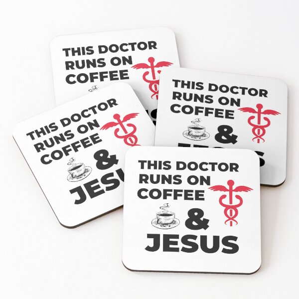 Item preview, This Doctor Runs On Coffee and Jesus designed and sold by QM Designing.