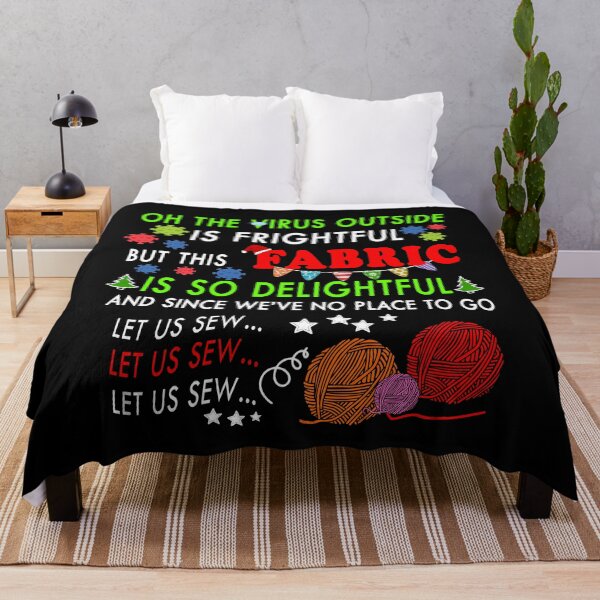 Item preview, Oh, The Virus Outside Is So Frightful | Funny FABRIC Lover Quarantine Christmas designed and sold by yasmh.