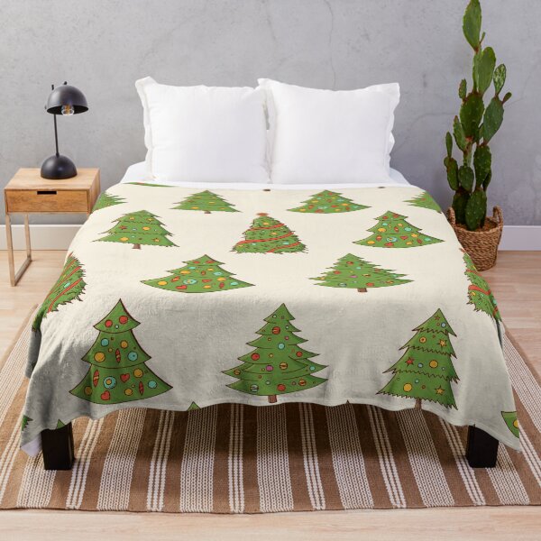 Item preview, Festive pattern with hand-drawn Christmas trees. Firs. designed and sold by IndigoCat.