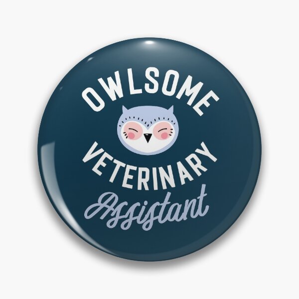 Item preview, Owlsome Veterinary Assistant Pun - Funny Gift Idea designed and sold by betternotes.