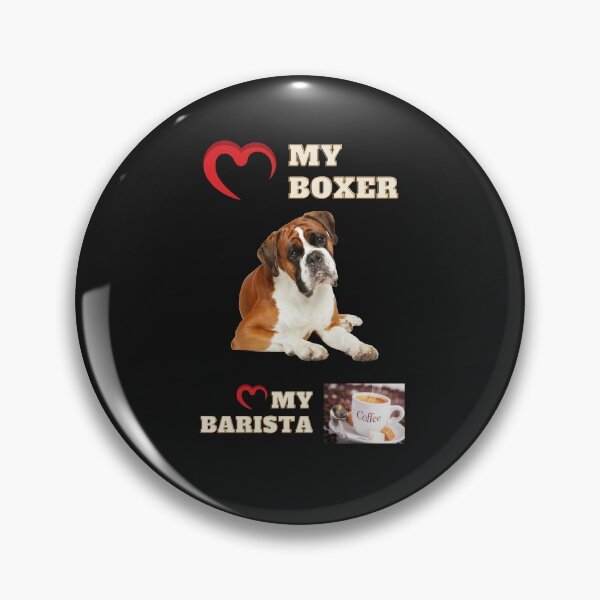 Item preview, Love my Boxer, love my Barista designed and sold by MikeMacro.