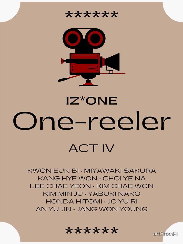 IZ*ONE One-reeler ACT IV Ticket