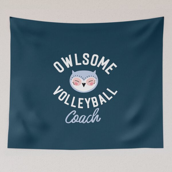Item preview, Owlsome Volleyball Coach Pun - Funny Gift Idea designed and sold by betternotes.