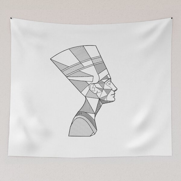 Item preview, Nefertiti Egyptian Queen (B&W) designed and sold by Mariel  Toigo.