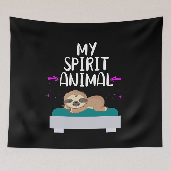 Item preview, My Spirit Animal - Sleeping Sloth Lazy Napping designed and sold by Ibu83.