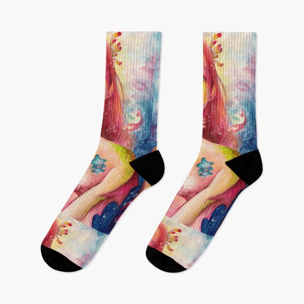 Item preview, Acuarela de sirena de bellas artes designed and sold by HenryMaster.
