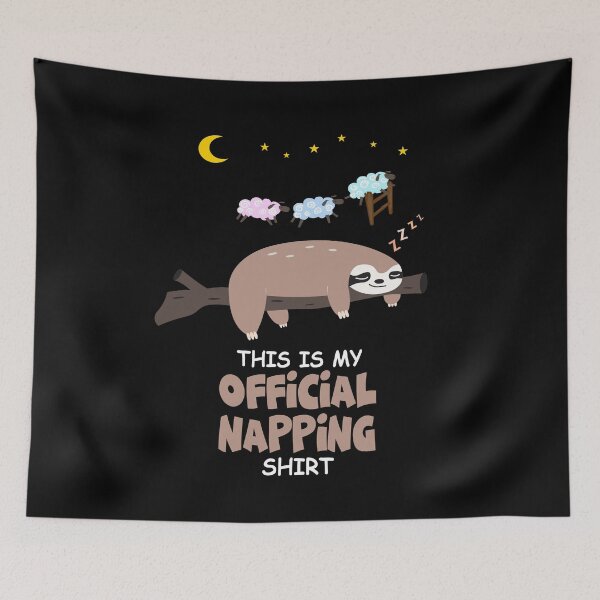 Item preview, My Offical Napping Shirt - Sloth Lazy Napping designed and sold by Ibu83.